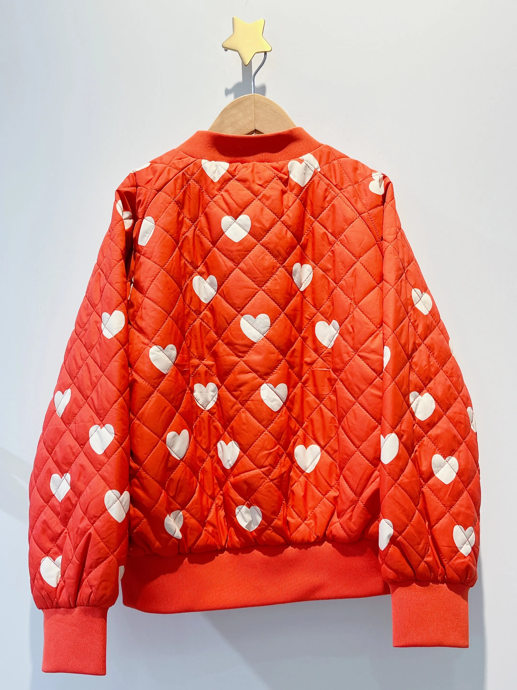 Mini Rodini HEARTS BASEBALL JACKET