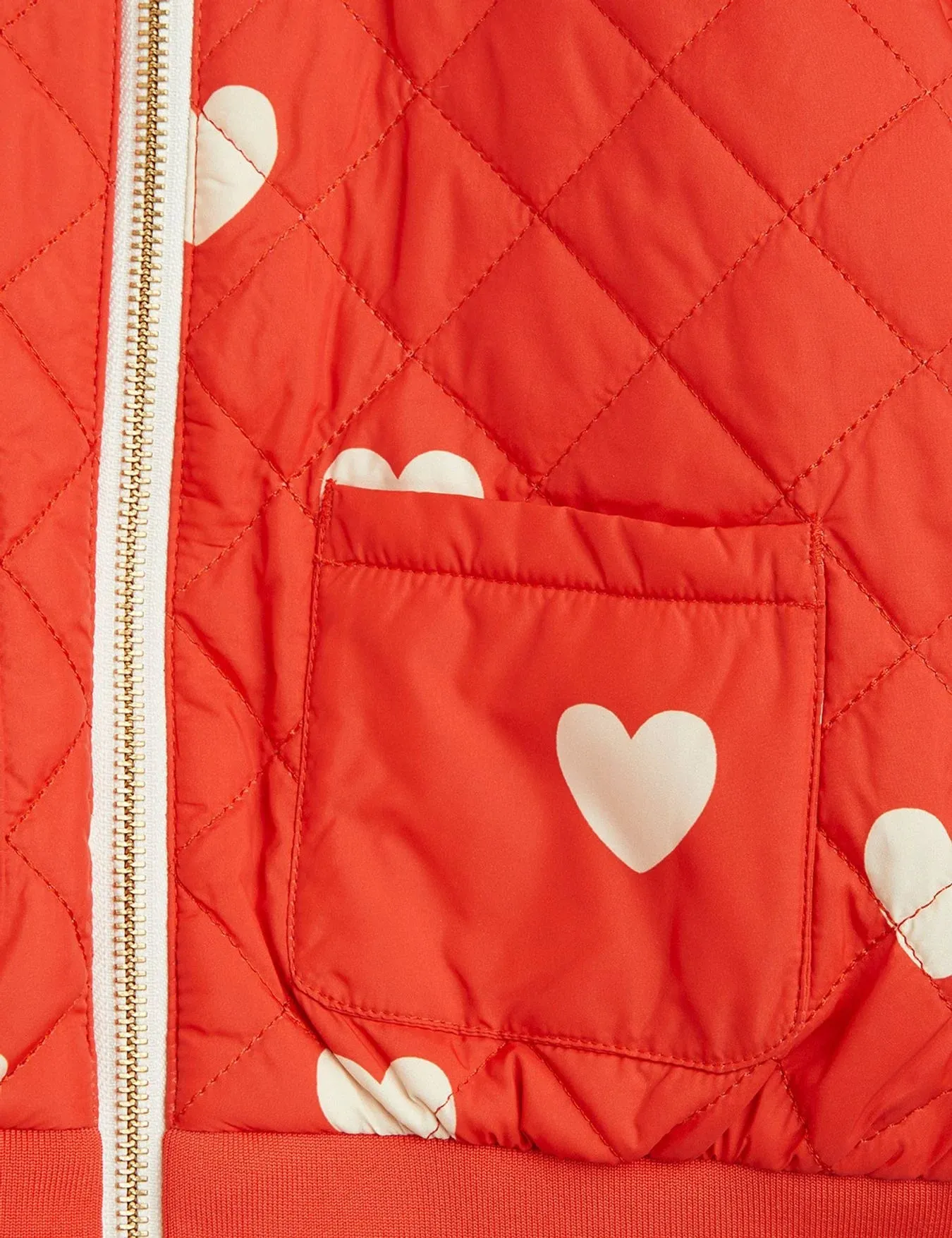 Mini Rodini HEARTS BASEBALL JACKET