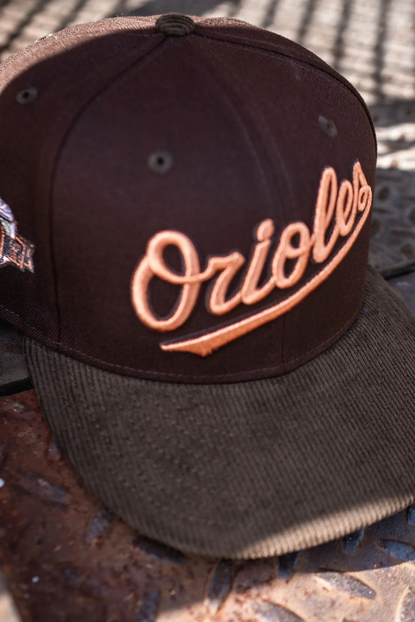 New Era Baltimore Orioles 60th Anniversary Mocha Green UV Corduroy Cap