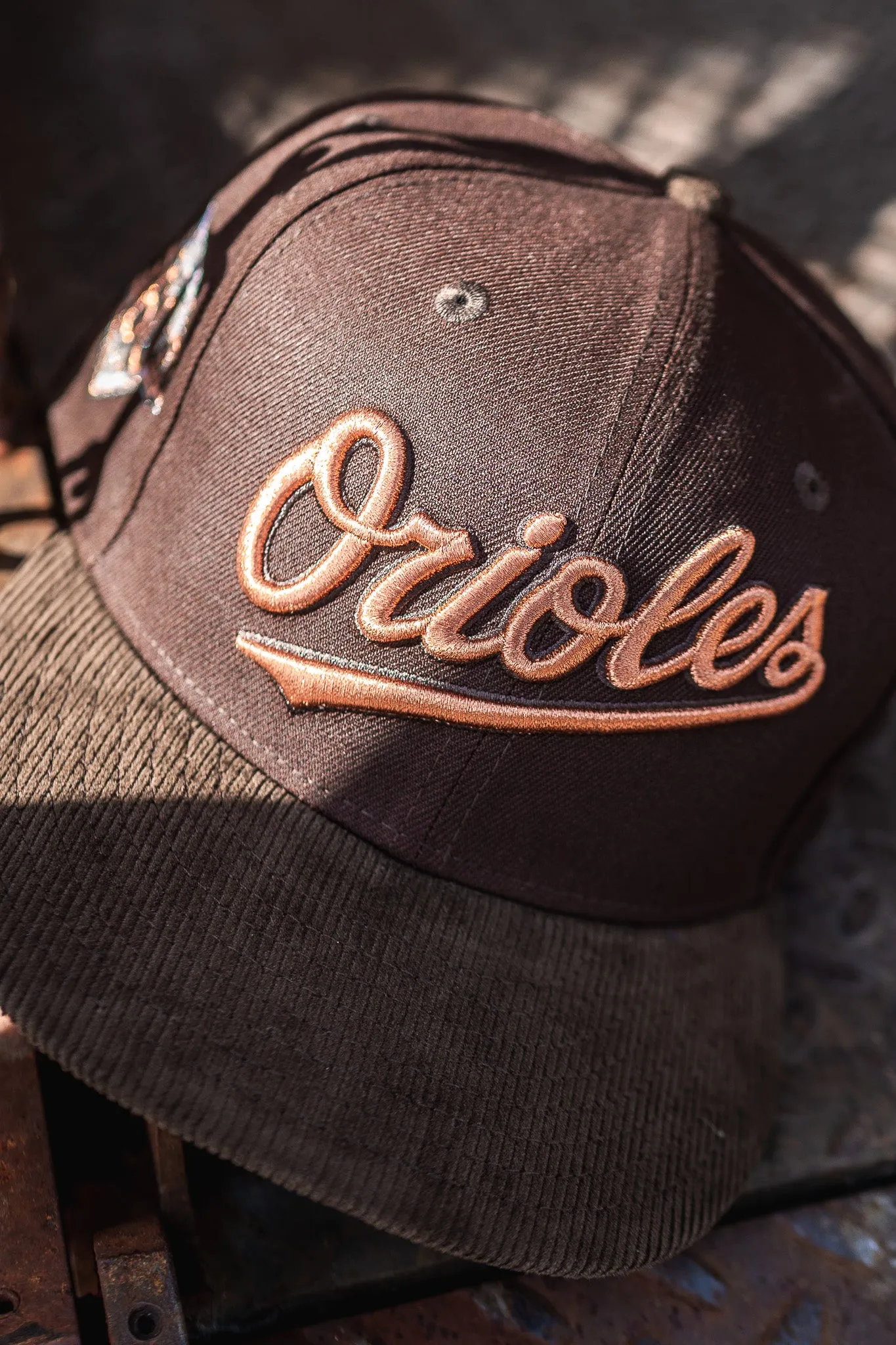 New Era Baltimore Orioles 60th Anniversary Mocha Green UV Corduroy Cap