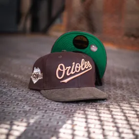 New Era Baltimore Orioles 60th Anniversary Mocha Green UV Corduroy Cap