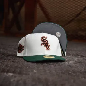 New Era Chicago White Sox Gray UV Cap - Off White & Forest Green