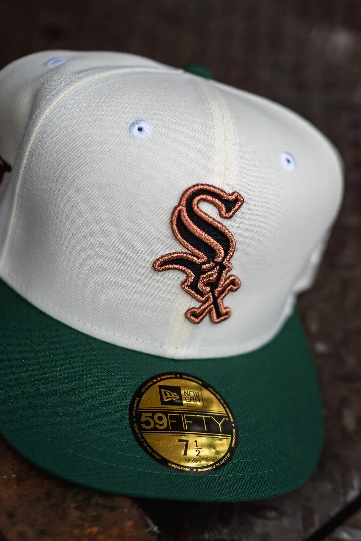 New Era Chicago White Sox Gray UV Cap - Off White & Forest Green