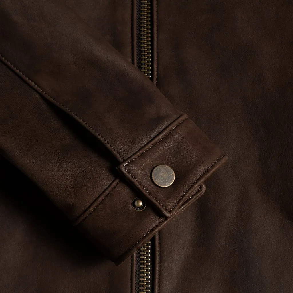 Racer Jacket | Tobacco (Brass Hardware)