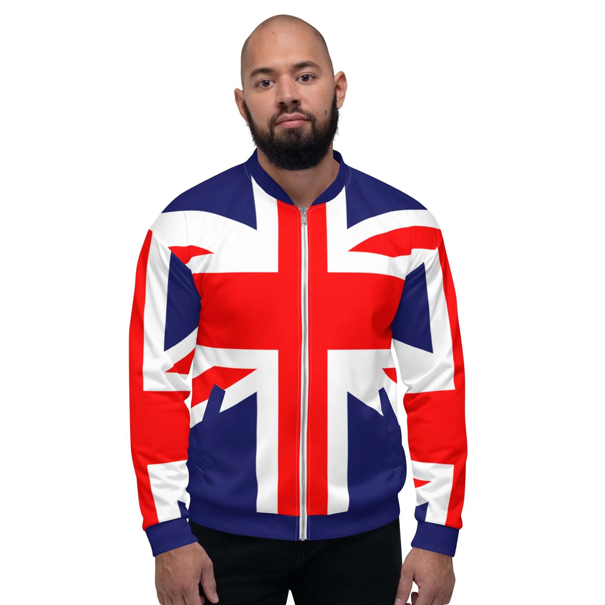 Red Bomber Jacket / Unisex Clothing / Union Jack Clothing