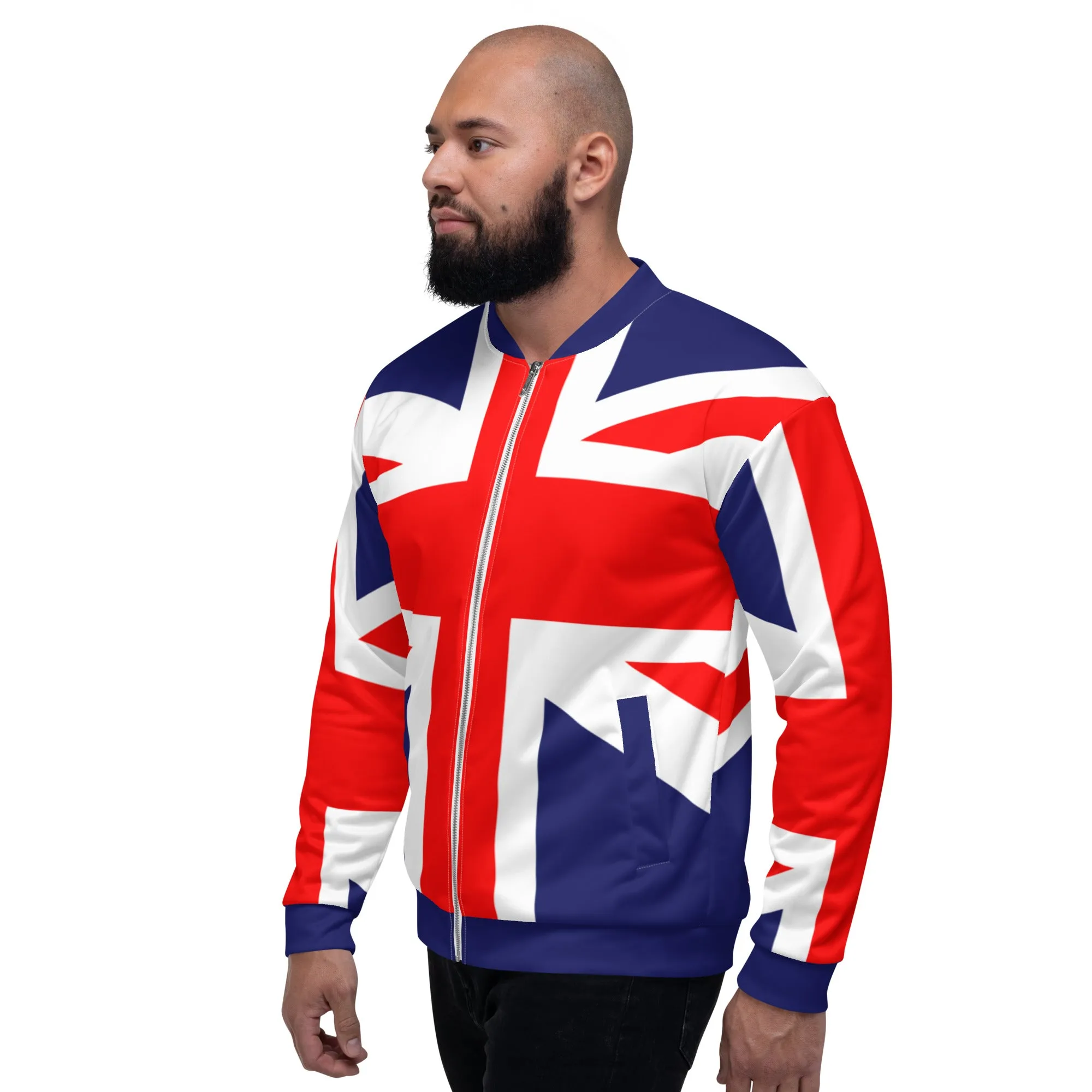 Red Bomber Jacket / Unisex Clothing / Union Jack Clothing