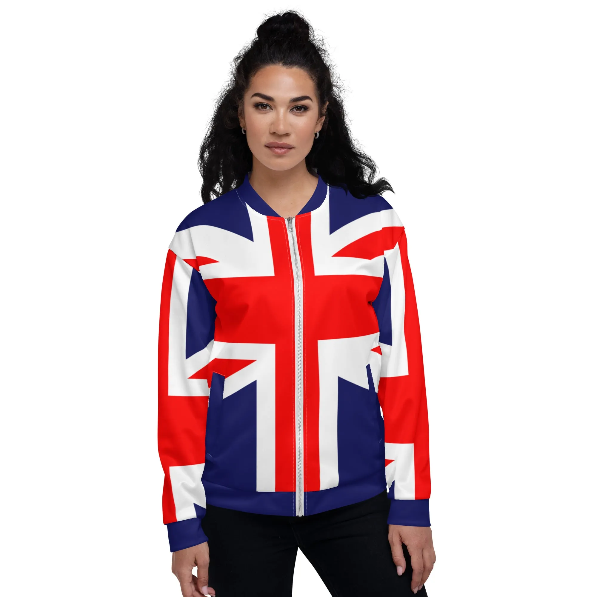 Red Bomber Jacket / Unisex Clothing / Union Jack Clothing