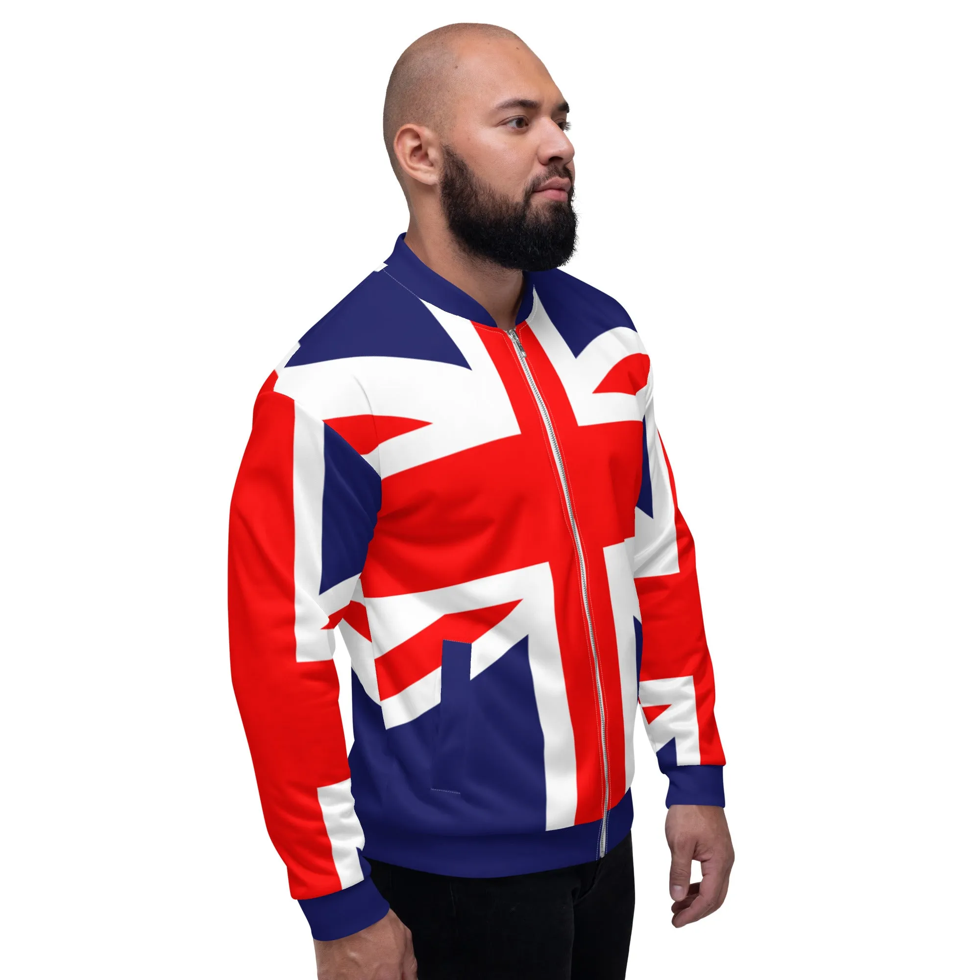 Red Bomber Jacket / Unisex Clothing / Union Jack Clothing