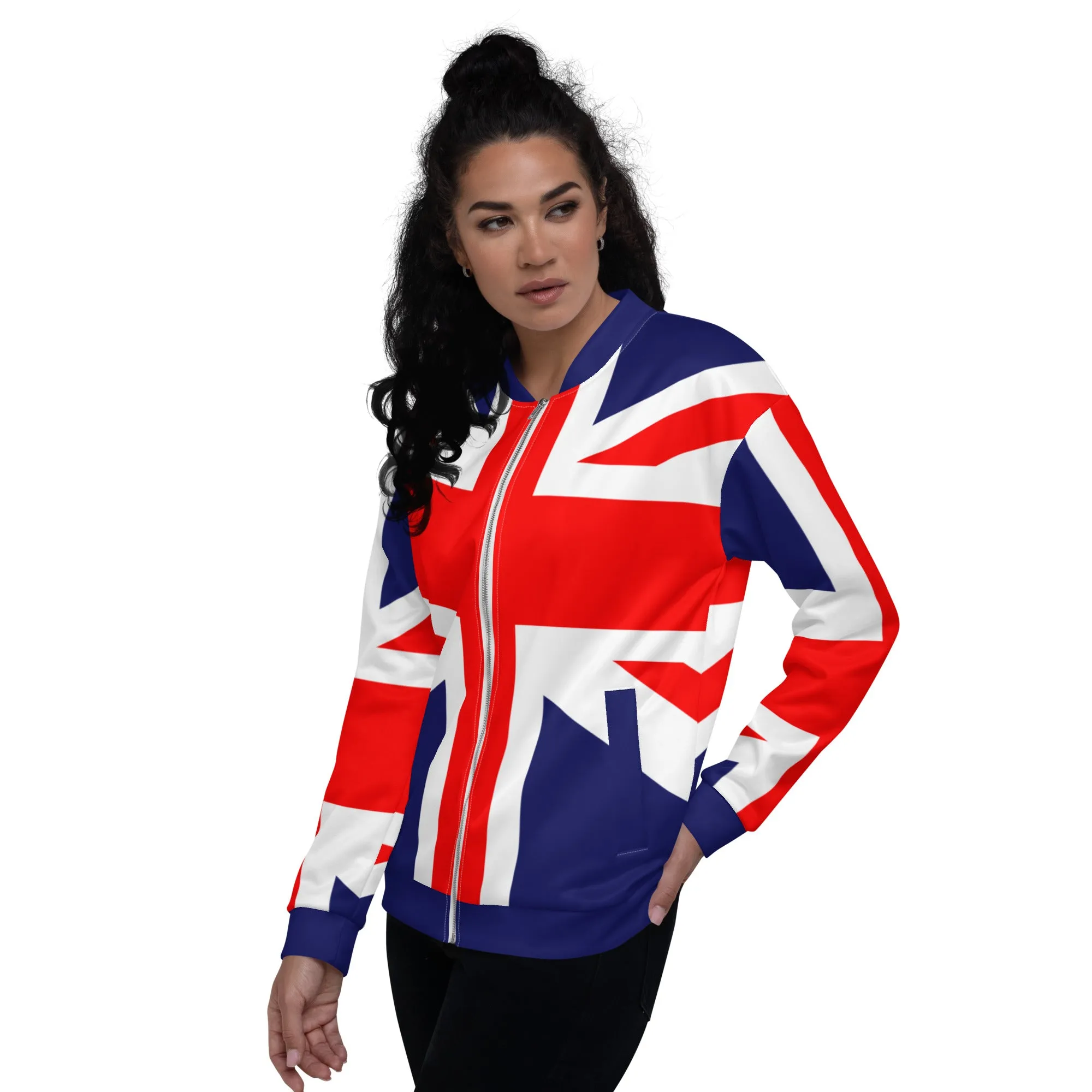 Red Bomber Jacket / Unisex Clothing / Union Jack Clothing