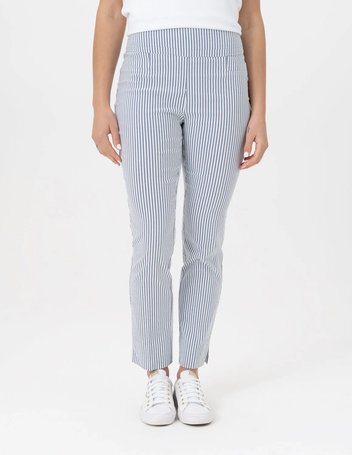 Renuar pant 1542, seersucker ankle length