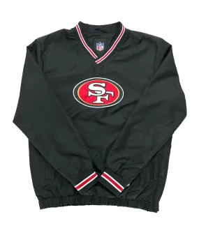 San Francisco 49ers Windbreaker with Pocket - Black