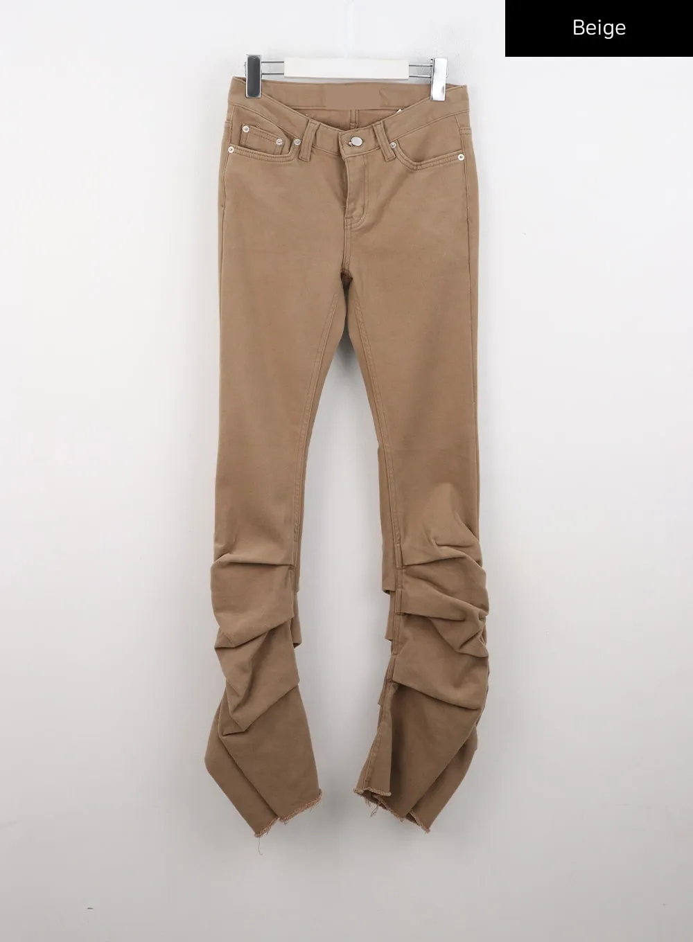 Shirring Boot Cut Pants CN324