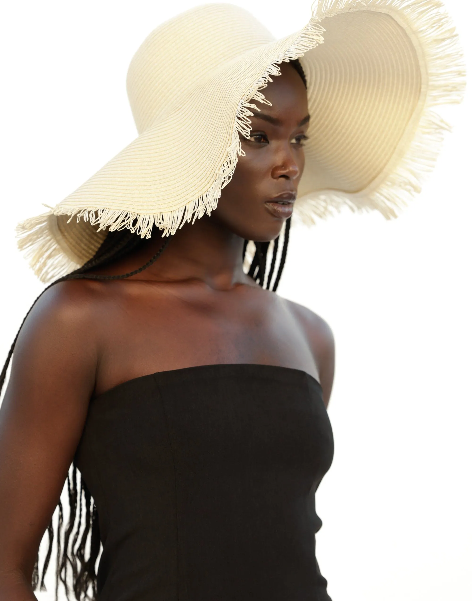 Tamara Wide Brim Straw Hat (Sand)