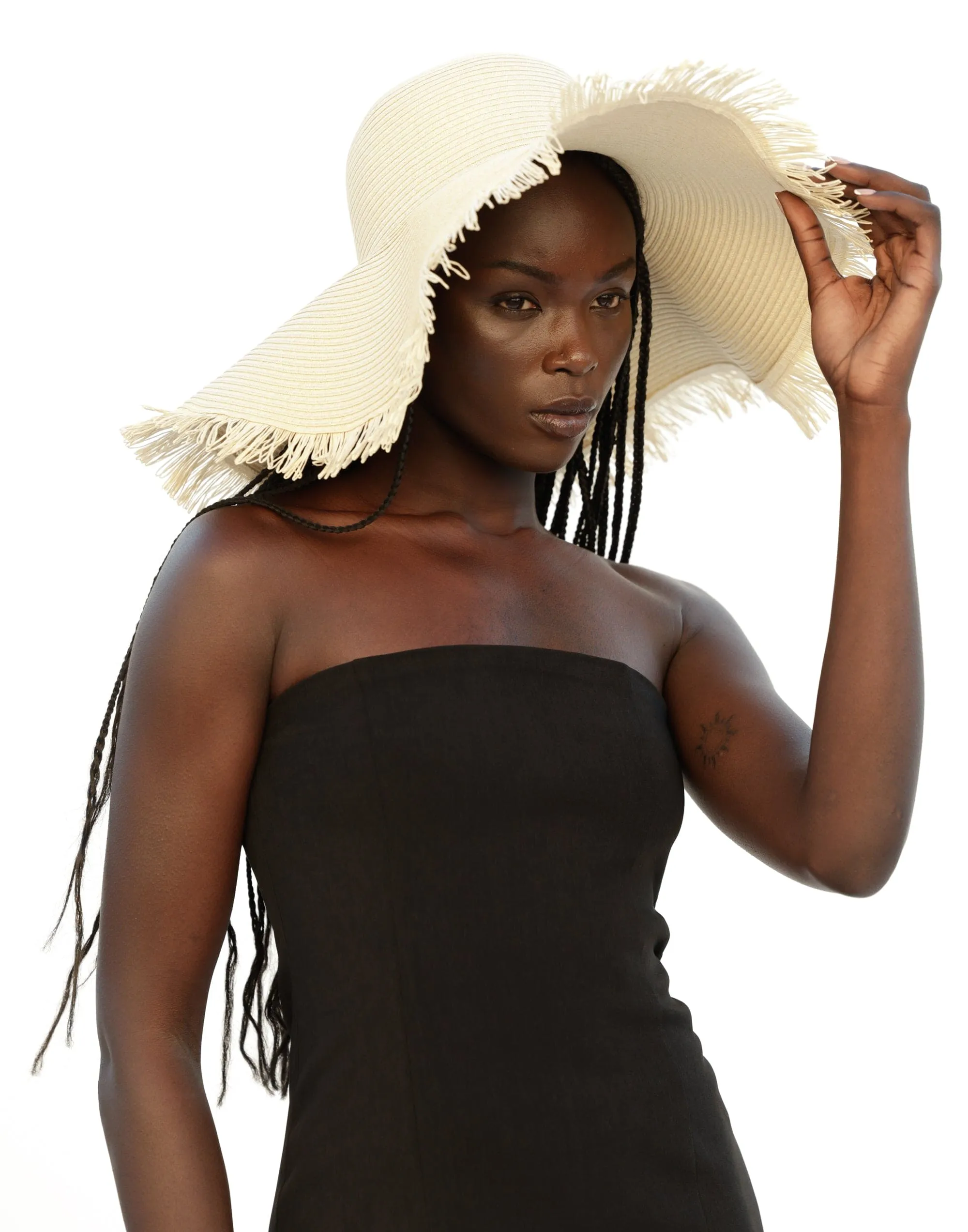 Tamara Wide Brim Straw Hat (Sand)