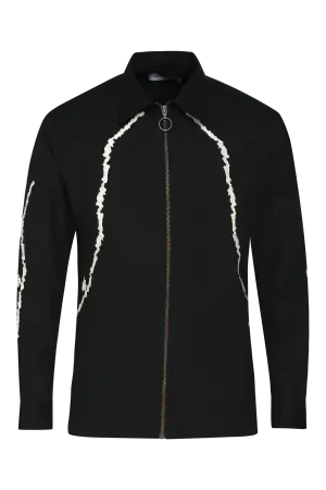 The Thunder Bolt Shacket in Black