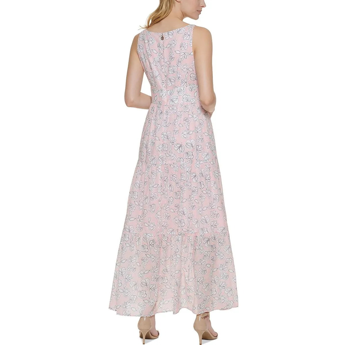 Tommy Hilfiger Womens Floral Long Maxi Dress