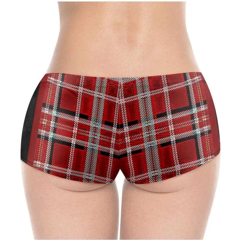 TRP Twisted Patterns 06: Digital Plaid 01-05A Designer Hot Pants