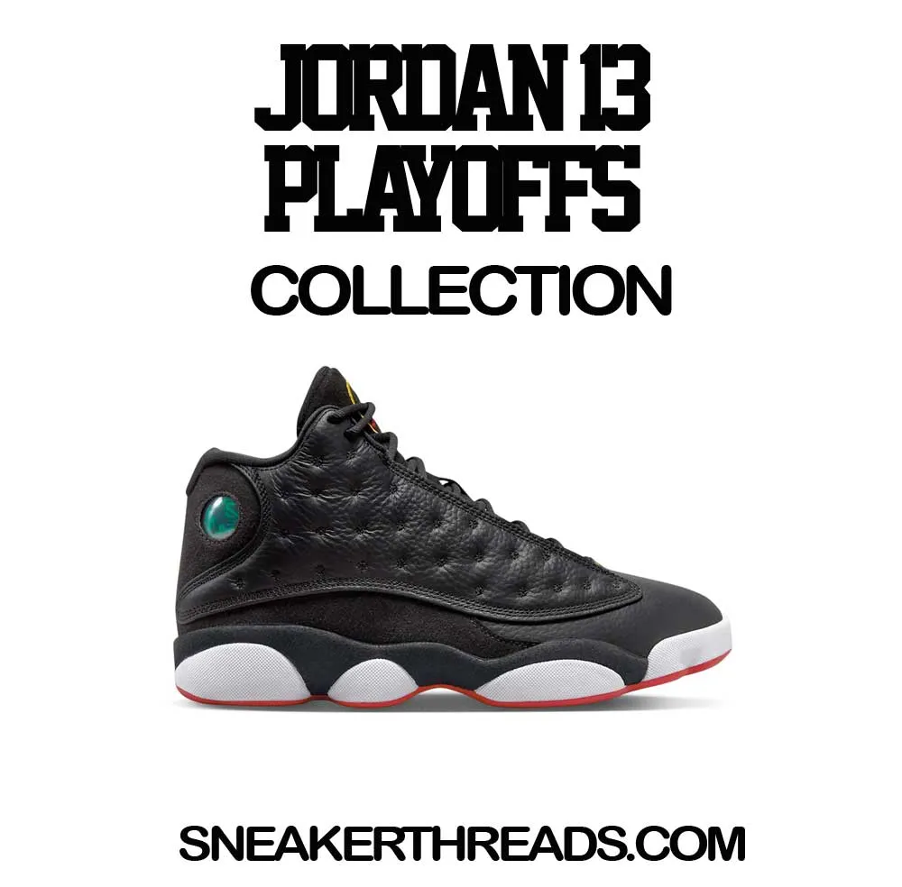 Womens Playoff 13 hirt - Sneaker Game - Black