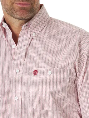 'Wrangler' Men's George Strait Button Down - Red